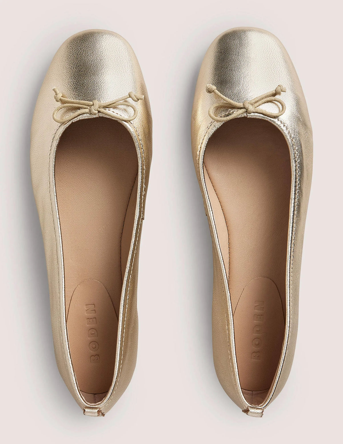 Kitty Flexi Sole Ballet Flats-Gold