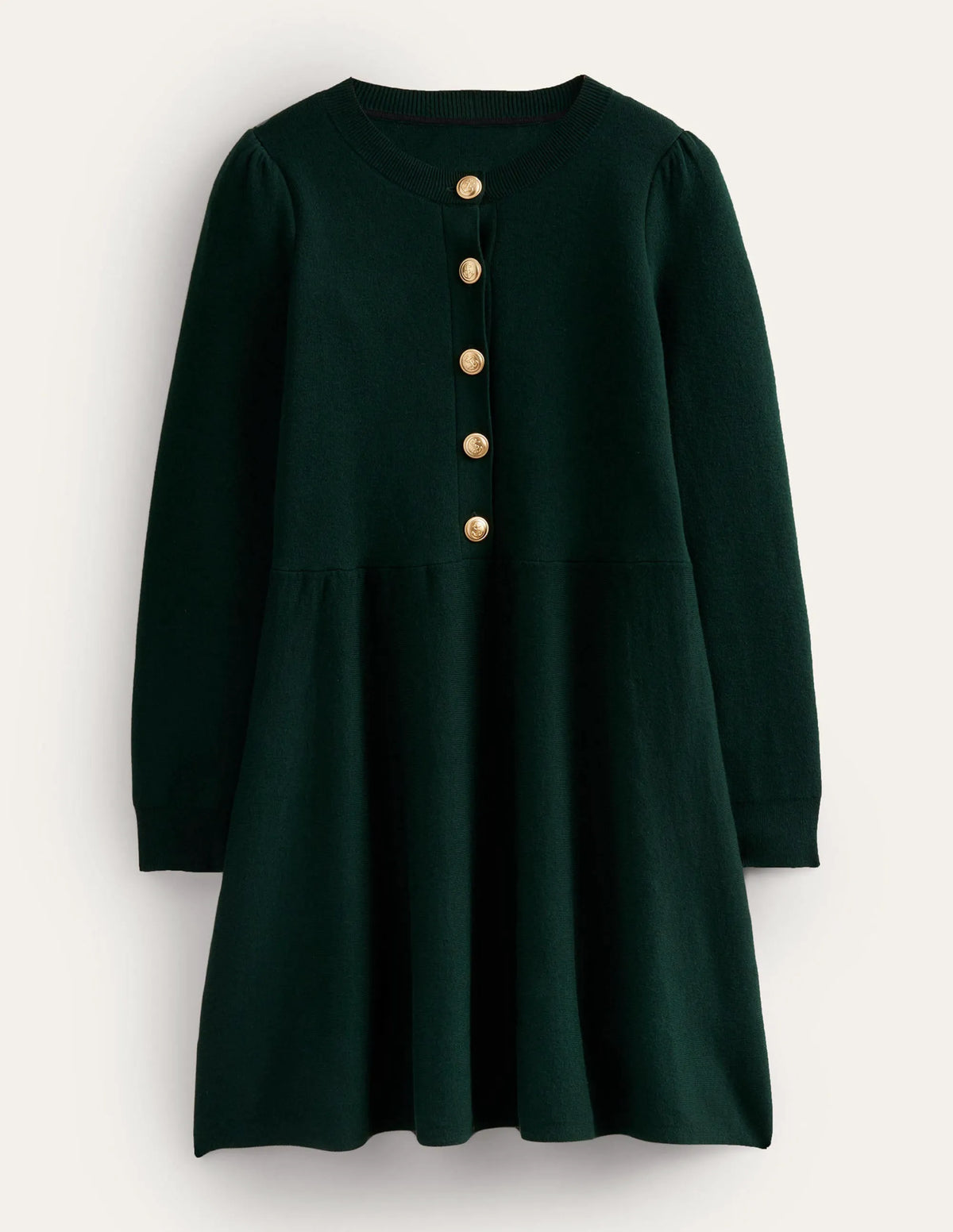 Relaxed Knitted Mini Dress-Cavolo Nero