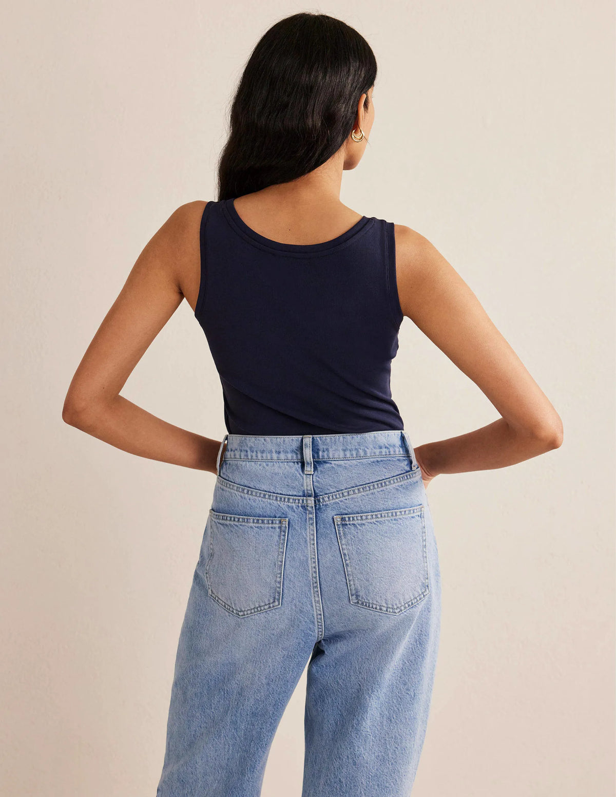 Essential Tank Top-Navy