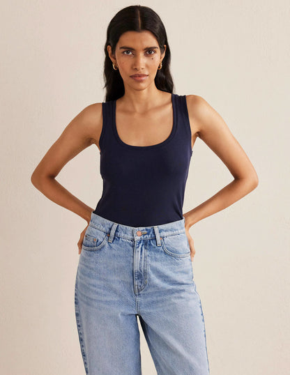 Essential Tank Top-Navy
