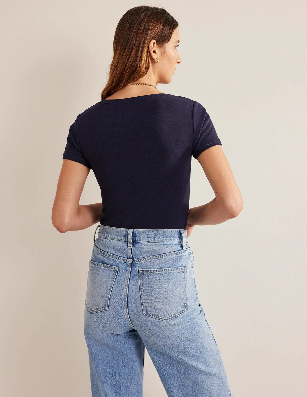 Essential Short Sleeve Tee-Navy