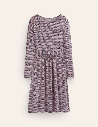Abigail Jersey Dress-Milkshake, Daisy Bud