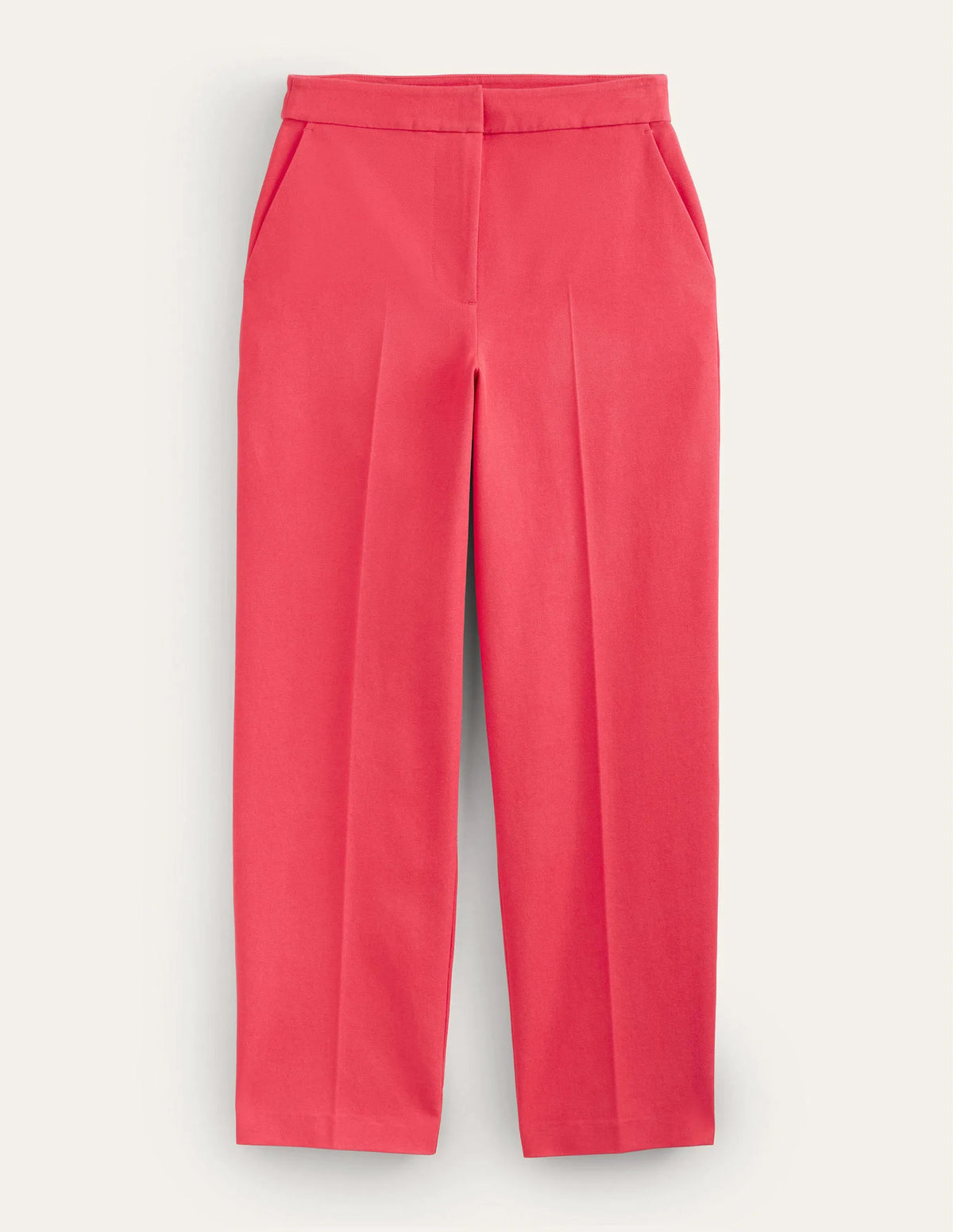 Bi-Stretch Straight Pants-Camellia