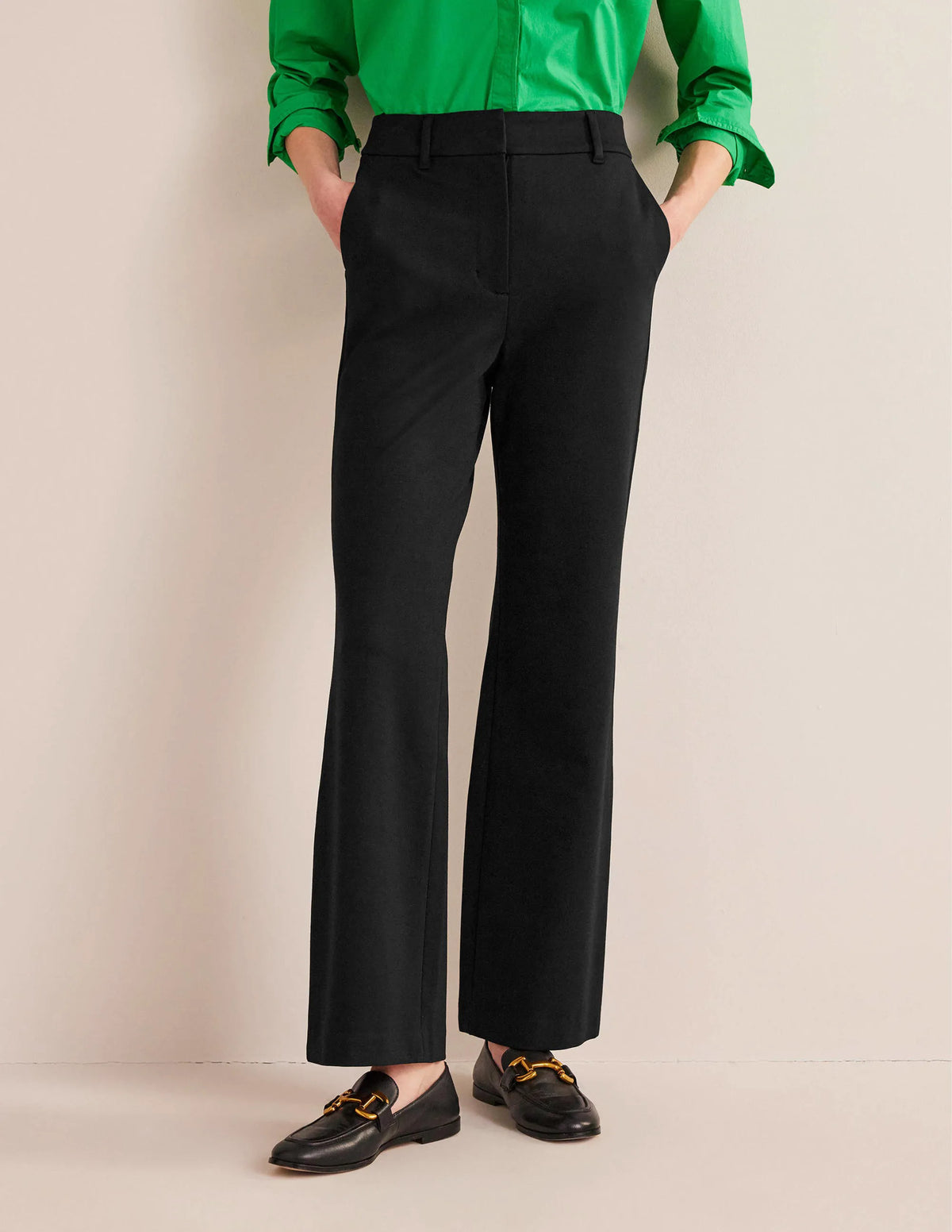 Hampshire Flared Pants-Black