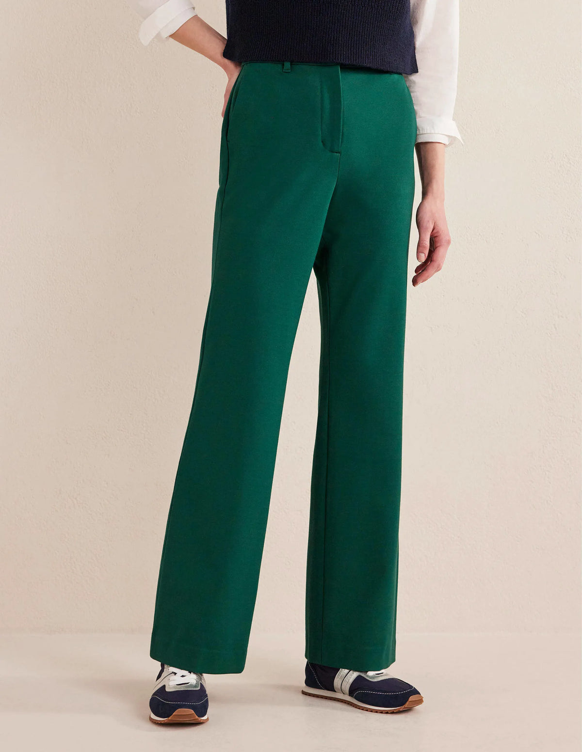 Hampshire Flared Pants-Emerald Night