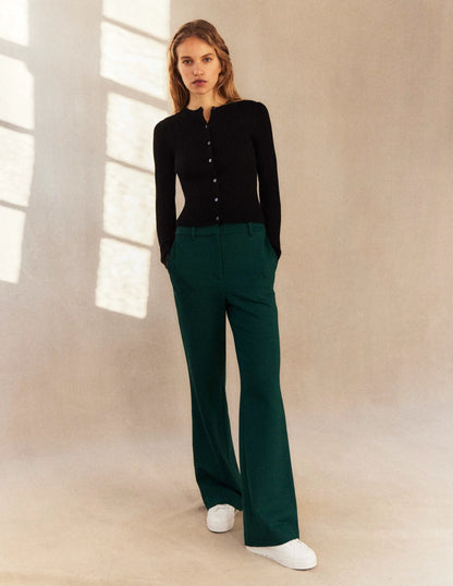 Hampshire Flared Pants-Emerald Night