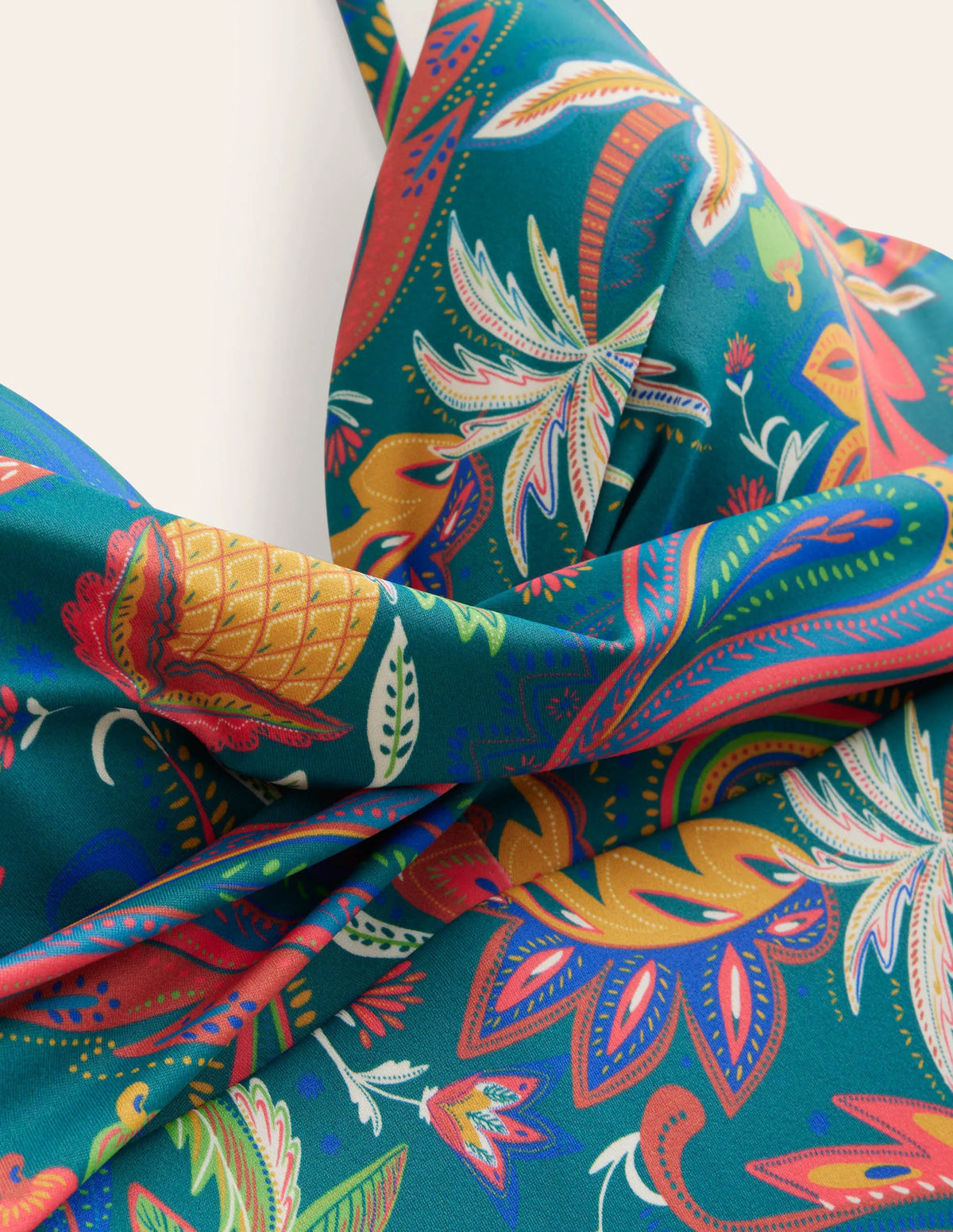 Capri Cup-size Swimsuit-Emerald, Paradise Paisley