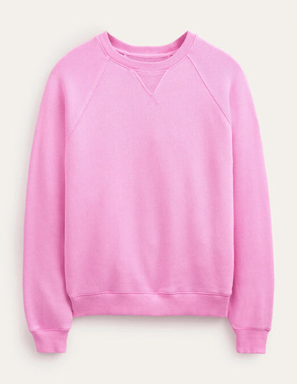 Relaxed Raglan Sweatshirt-Wild Orchid