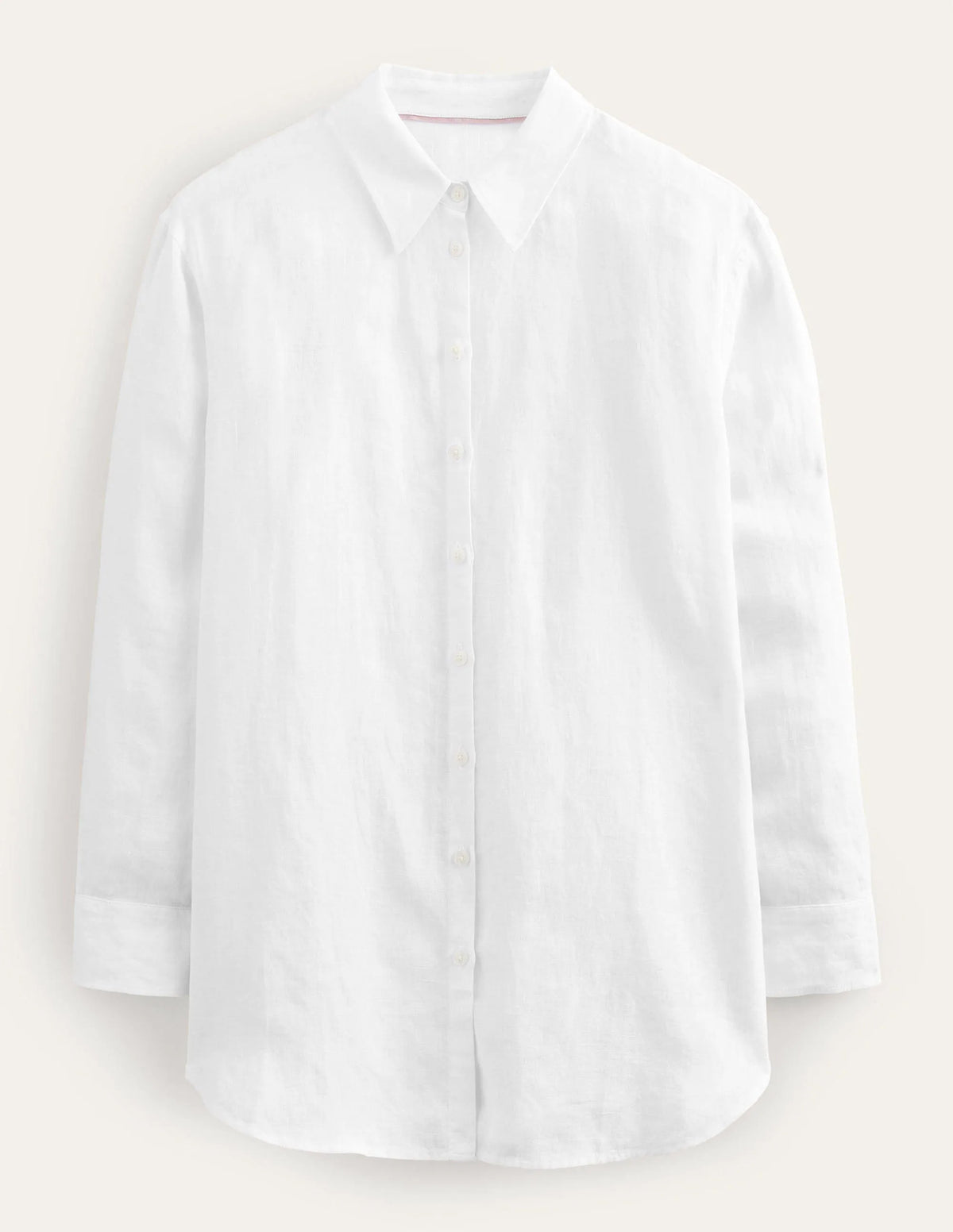 Relaxed Linen Shirt-White