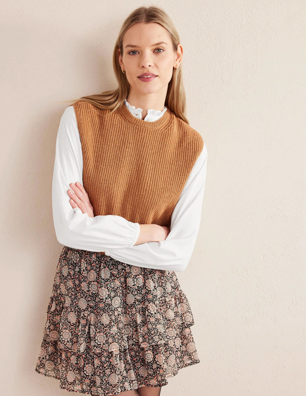 Everyday Cotton Popover Shirt-White