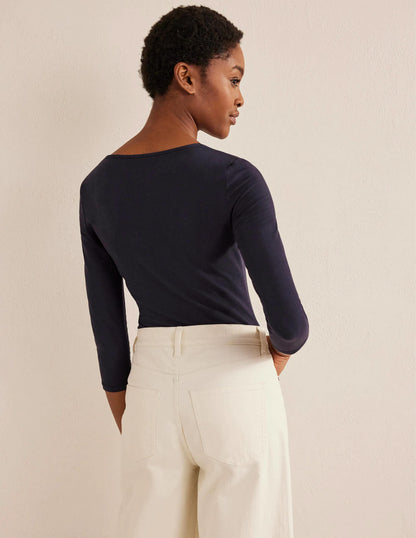 Double Layer Front Top-Navy