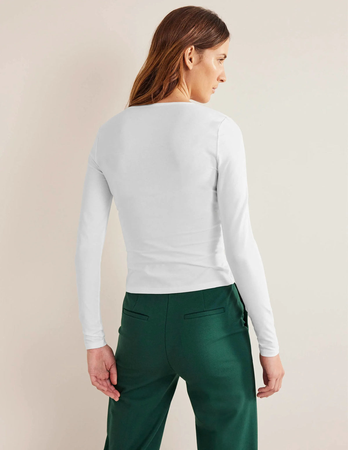 Double Layer Front Top-White