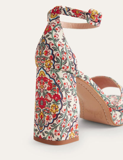 Heeled Platform Sandals-Multi, Vine Terrace