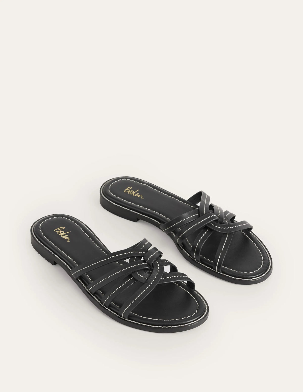 Multi Strap Sliders-Black