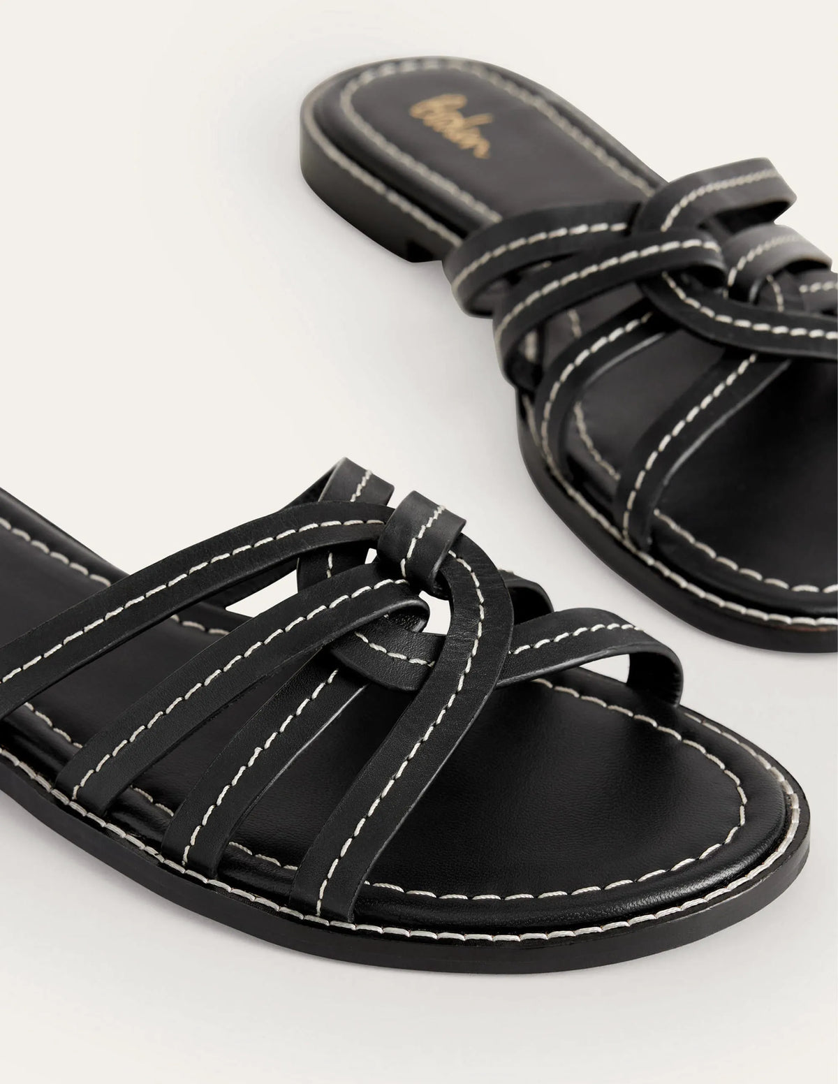 Multi Strap Sliders-Black