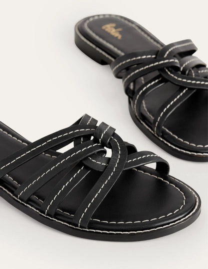Multi Strap Sliders-Black