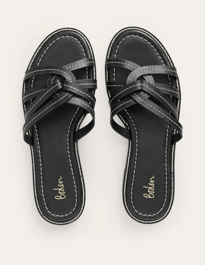 Multi Strap Sliders-Black