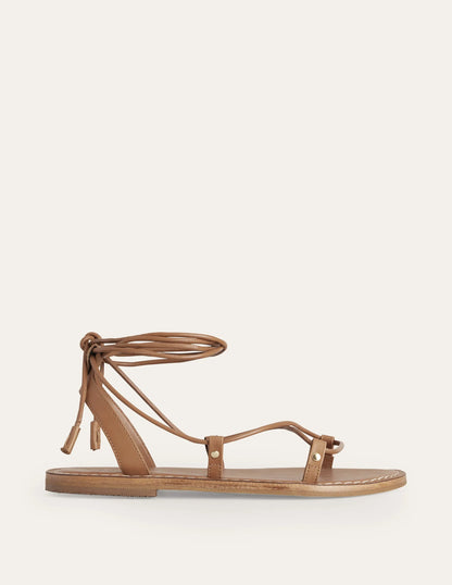 Scarf Wrap Sandals-Multi, Vine Terrace/ Tan