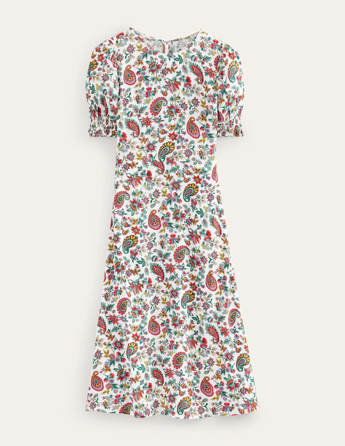 Corinne Midi Tea Dress-Multi, Dandelion Paisley