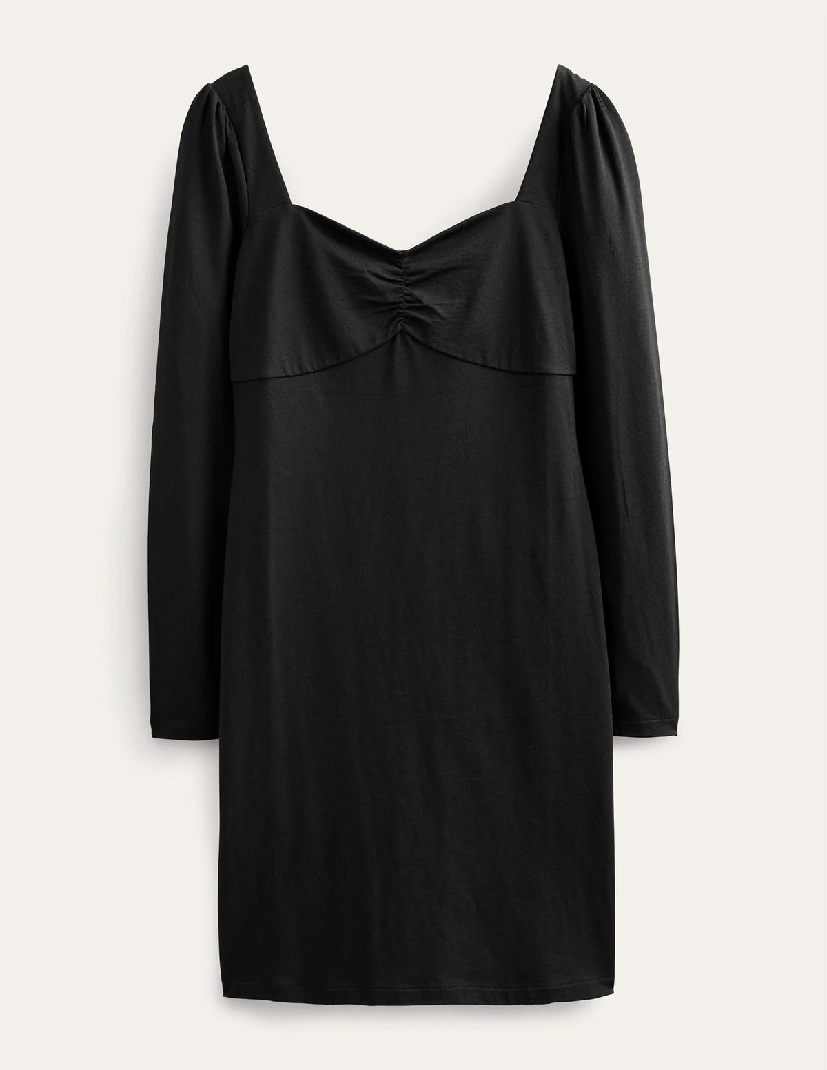 Sweetheart Jersey Mini Dress-Black