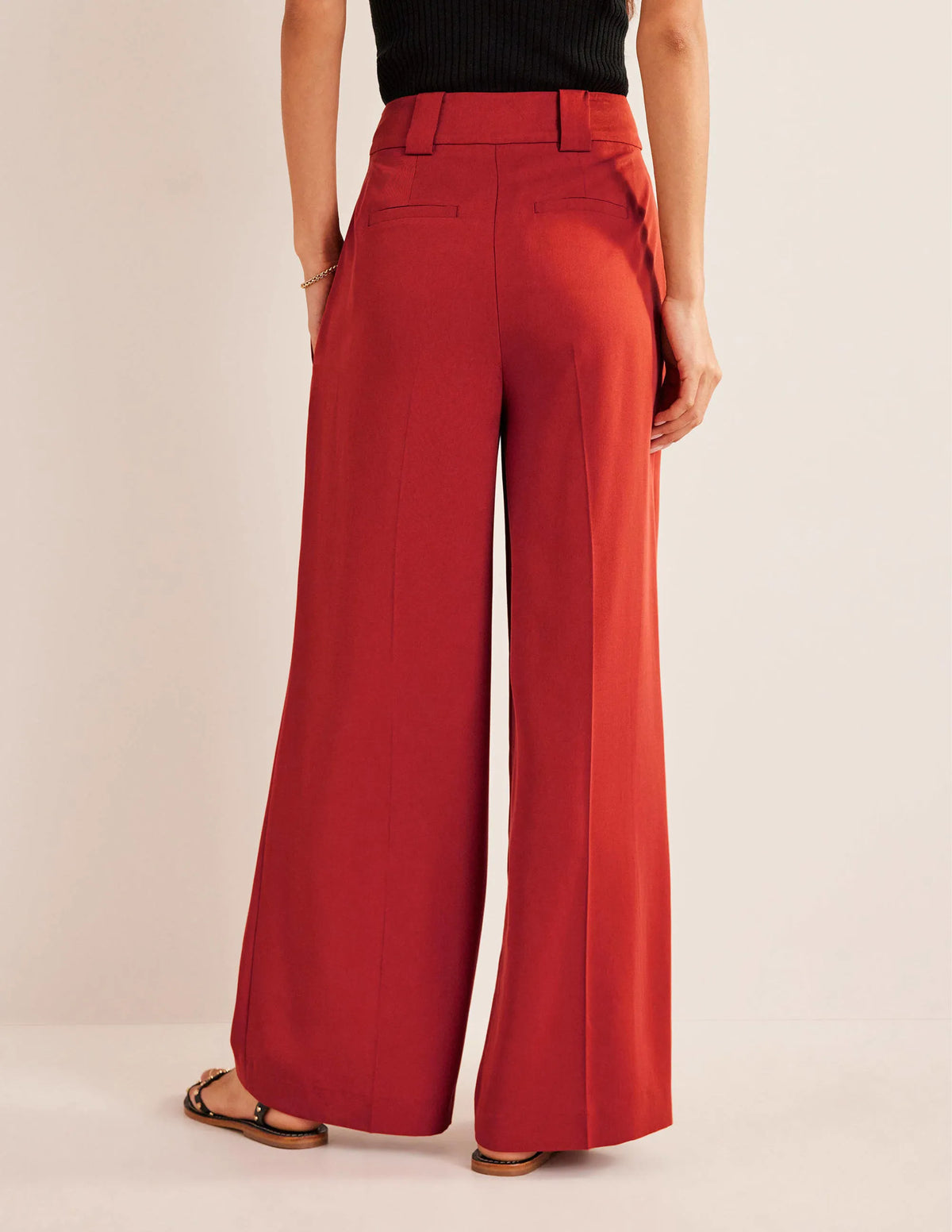 Islington Wide Leg Pants-Tomato