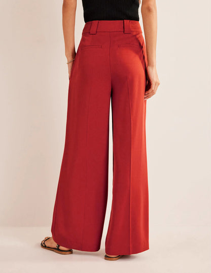 Islington Wide Leg Pants-Tomato