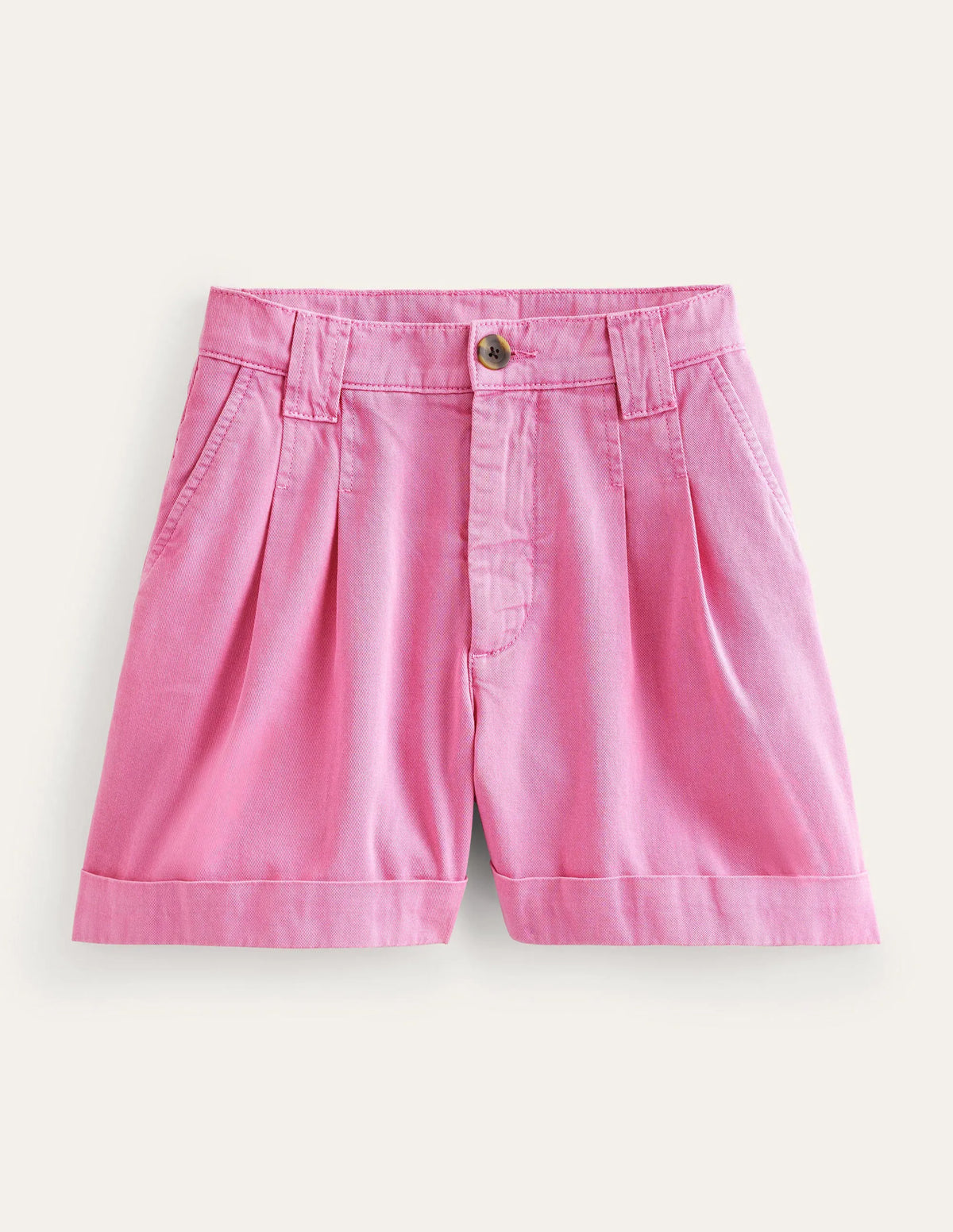 Casual Cotton Shorts-Plum Blossom