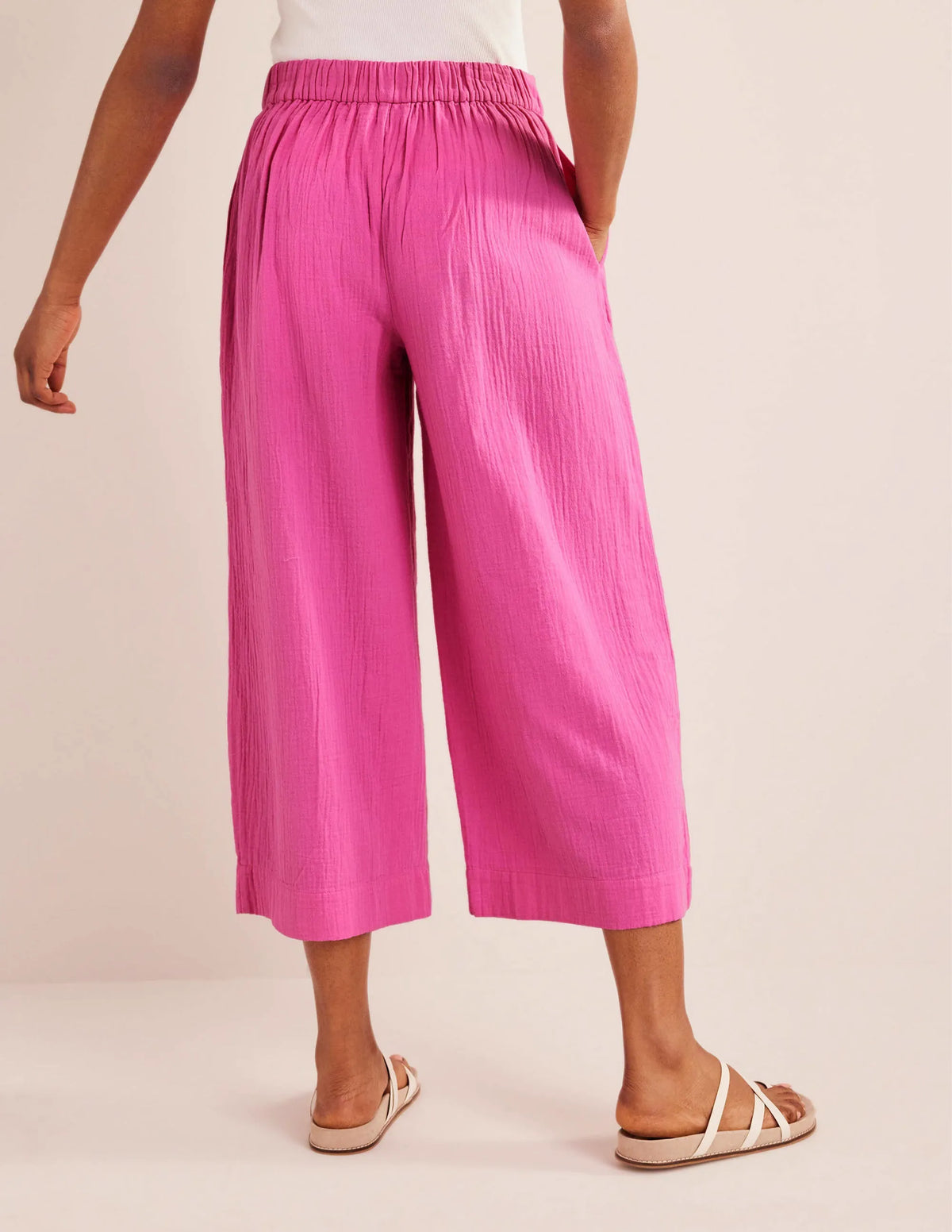 Double Cloth Pants-Festival Pink