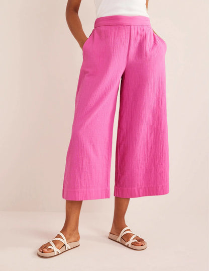 Double Cloth Pants-Festival Pink