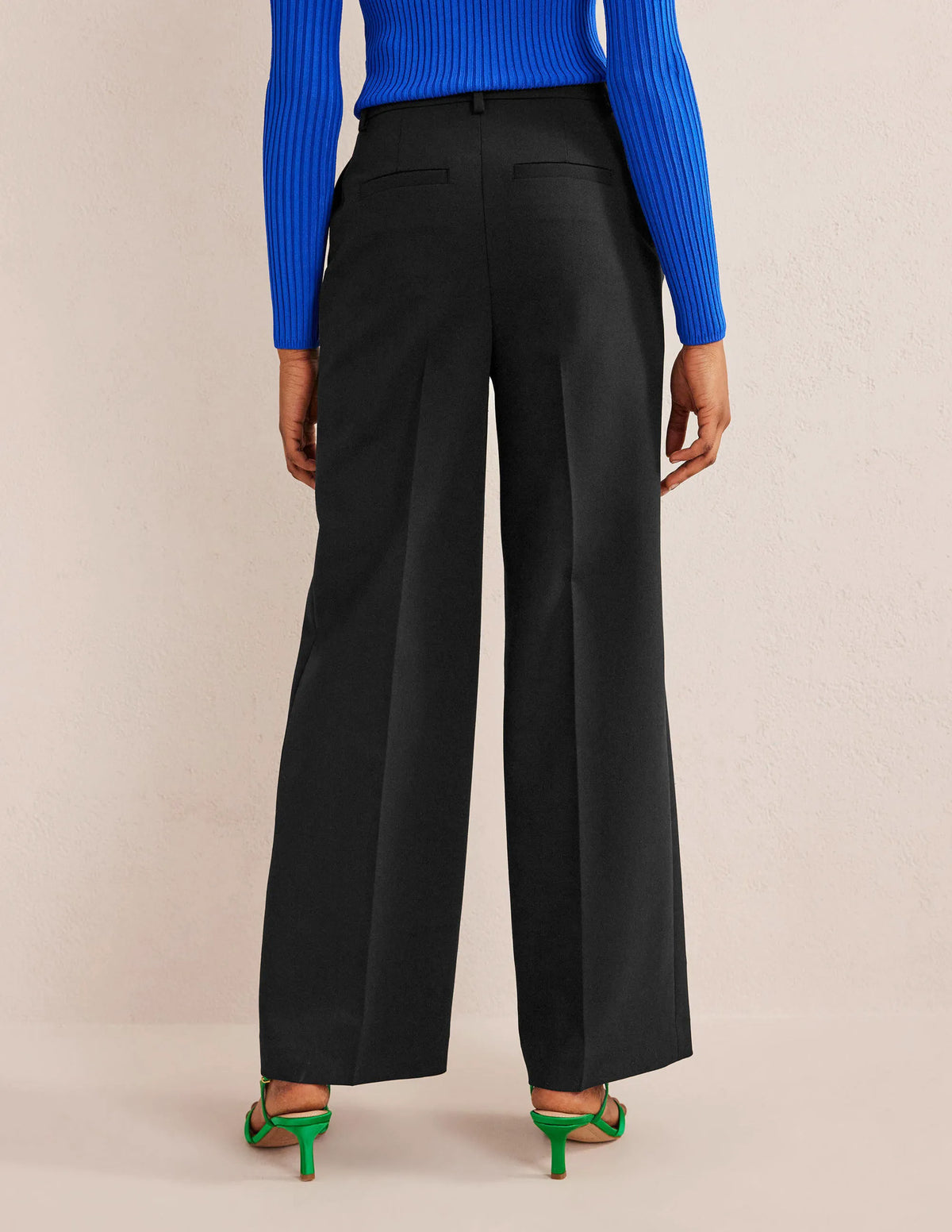 Wesbourne Wide Leg Pants-Black