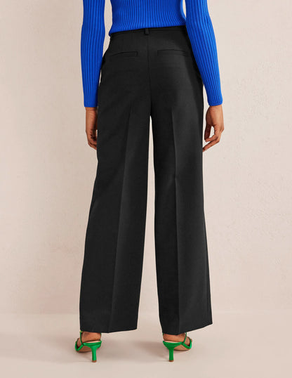 Wesbourne Wide Leg Pants-Black