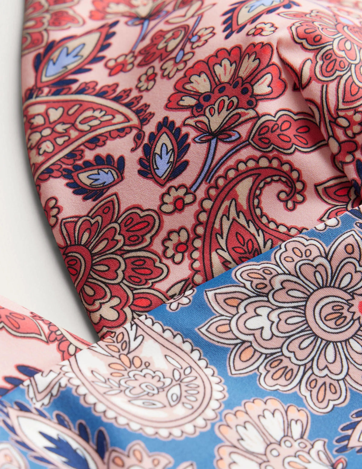 Arezzo V-neck Panel Swimsuit-High Risk Red, Paisley Terrace