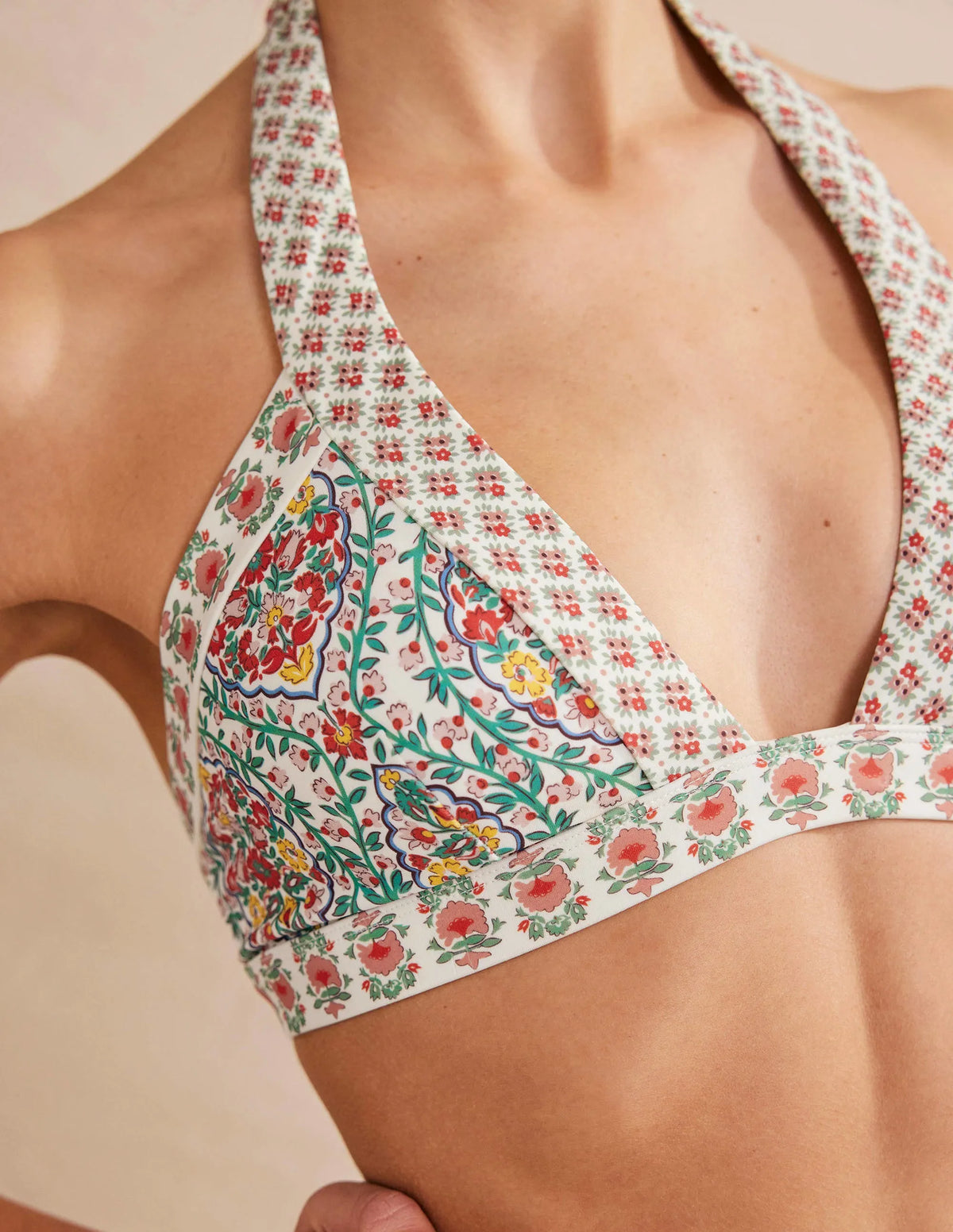 Ithaca Halter Bikini Top-Multi, Vine Terrace