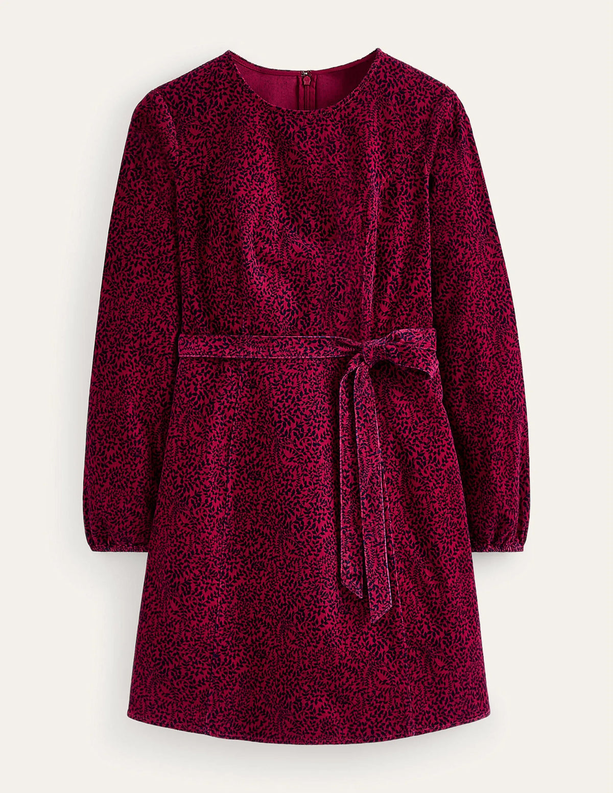 Harriet Cord Dress-Warm Cranberry, Pome Sprig