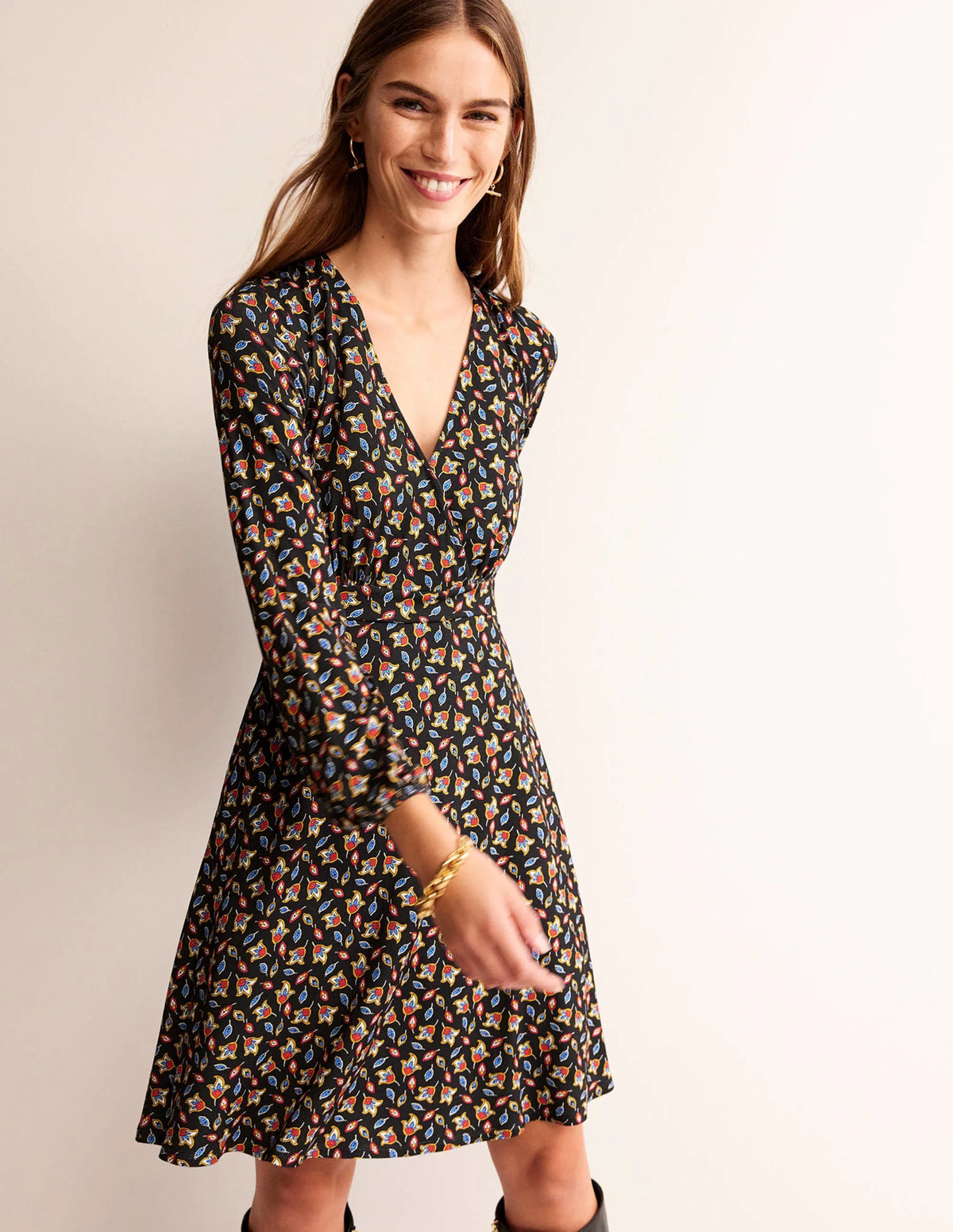 Willow Jersey Dress-Multi, Tulip Bud