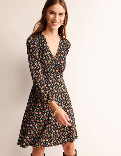 Willow Jersey Dress-Multi, Tulip Bud