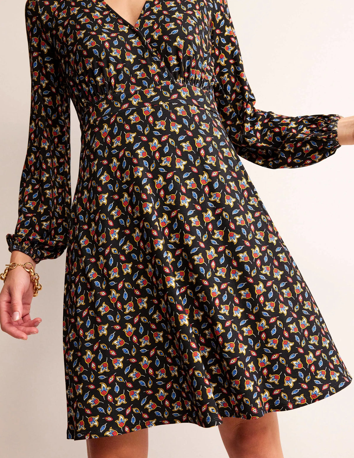 Willow Jersey Dress-Multi, Tulip Bud