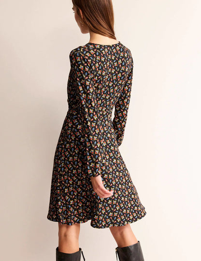 Willow Jersey Dress-Multi, Tulip Bud