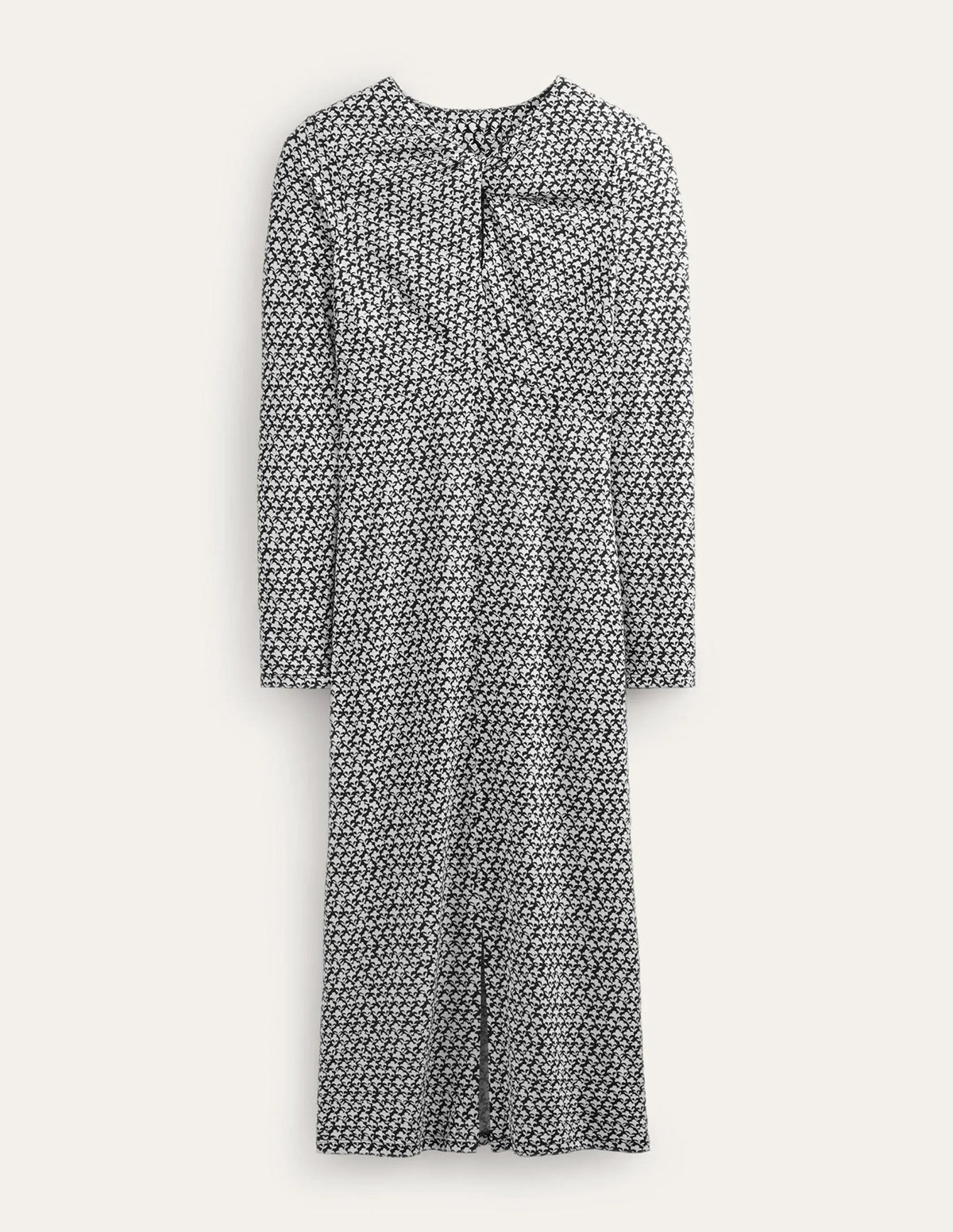 Empire Knot Midi Dress-Black, Lily Sprig