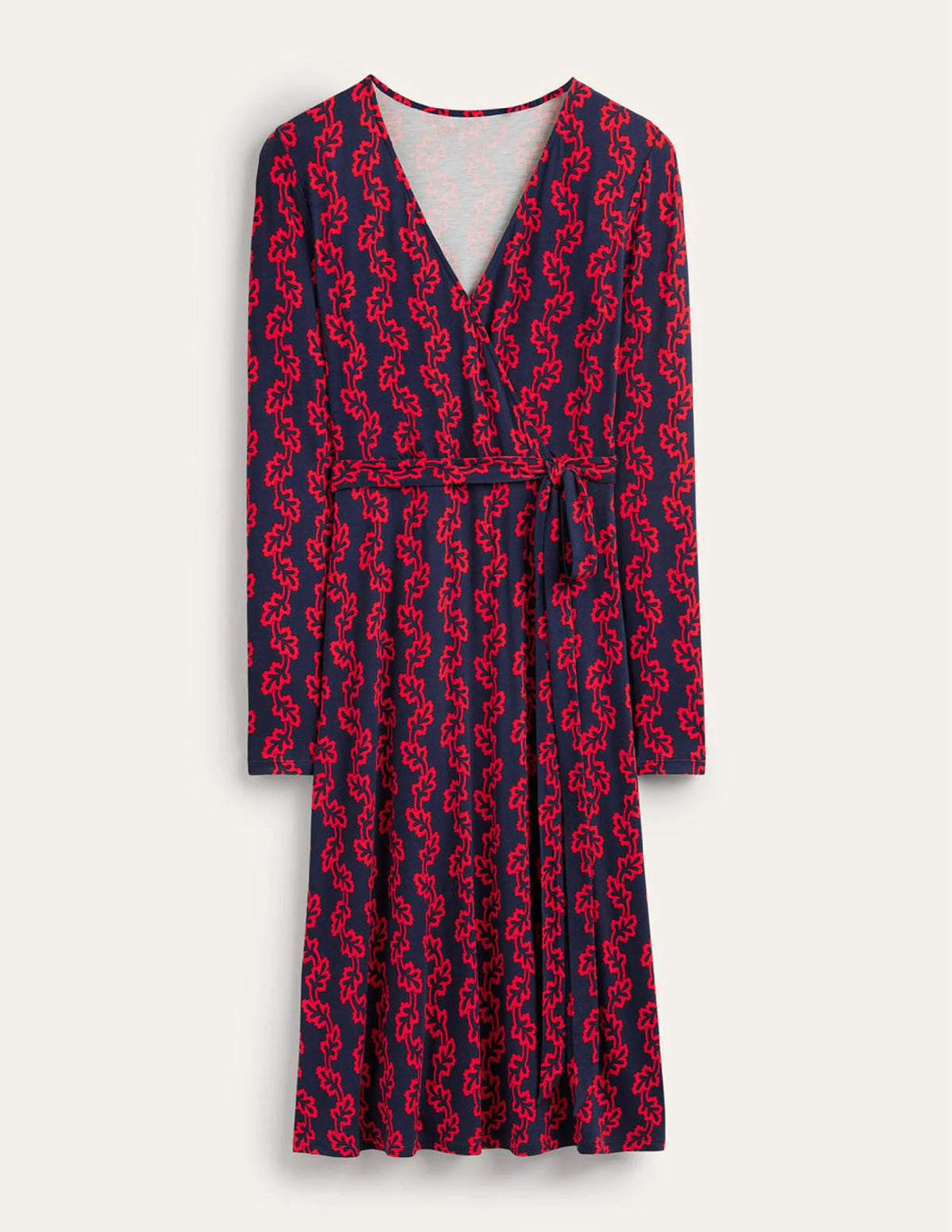 Nina Jersey Midi Dress-French Navy, Abstract Terrace