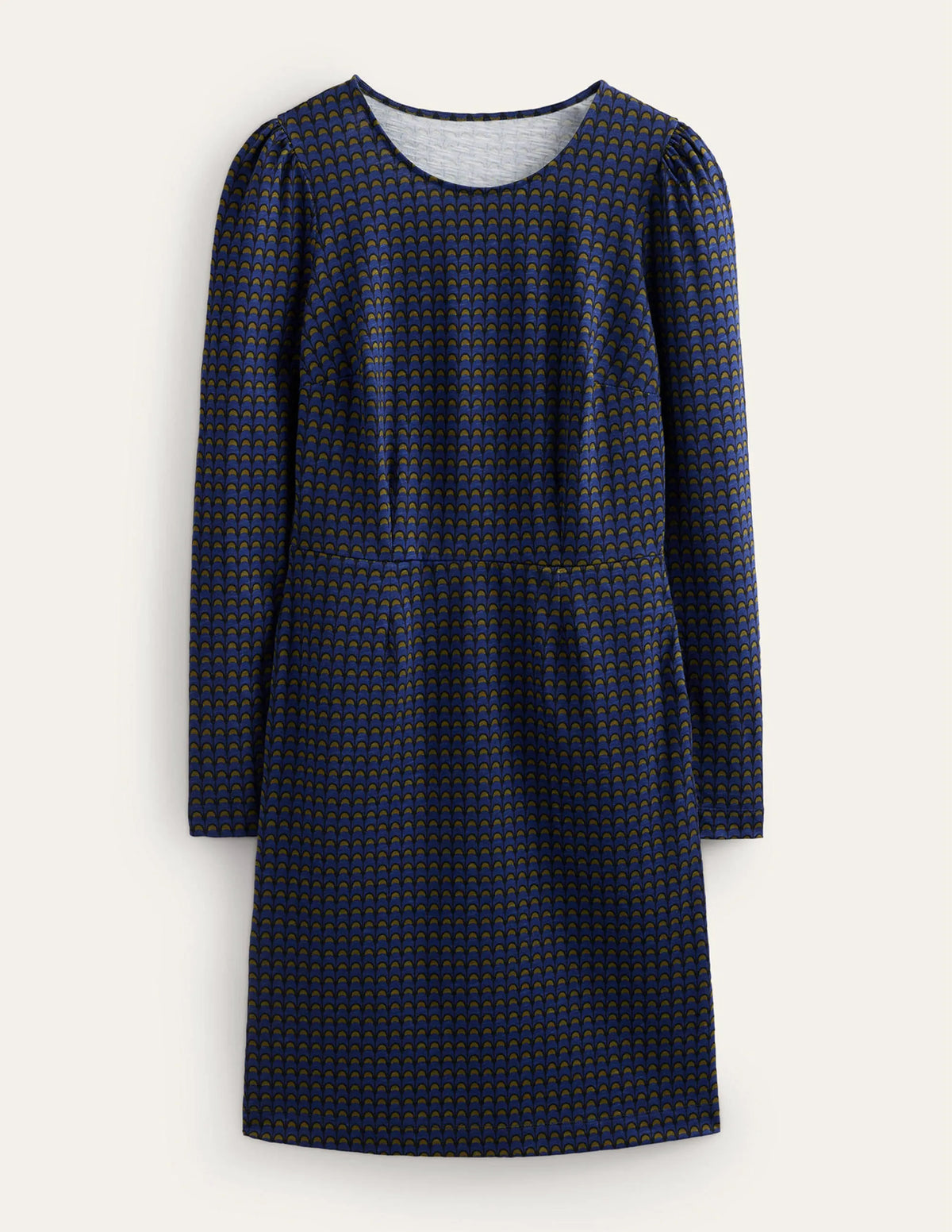 Penelope Jersey Dress-Sapphire Blue, Geo Charm