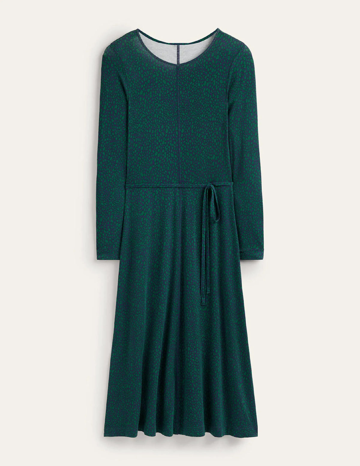 Lucy Jersey Midi Dress-Amazon Green, Animal Spot