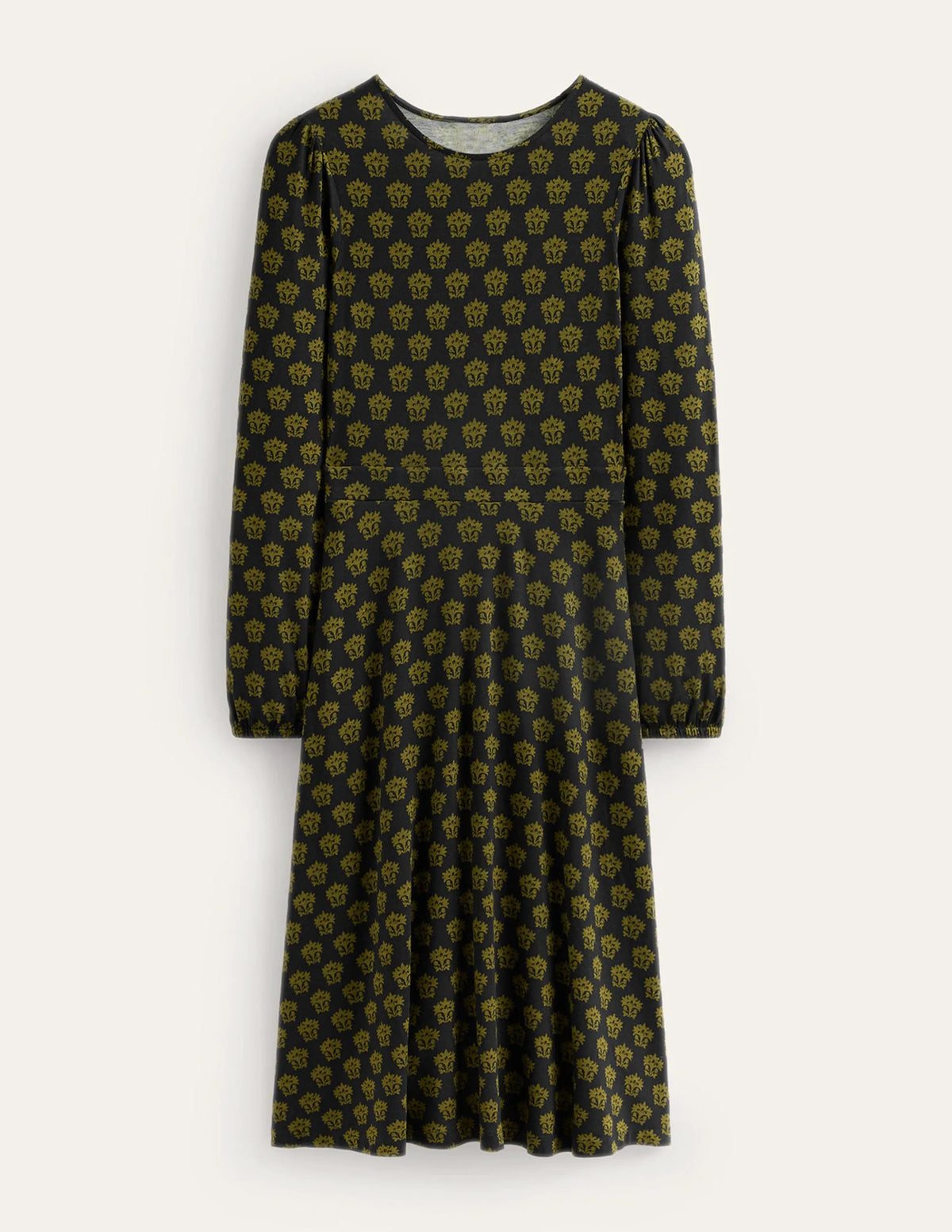 Camille Jersey Midi Dress-Black, Lily