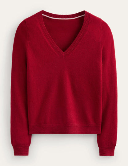 Eva Cashmere V-Neck Sweater-Salsa