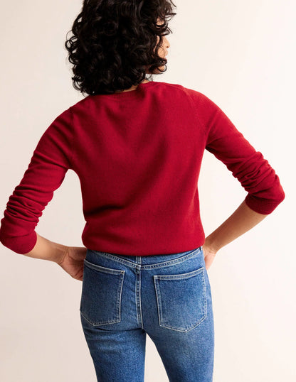 Eva Cashmere V-Neck Sweater-Salsa
