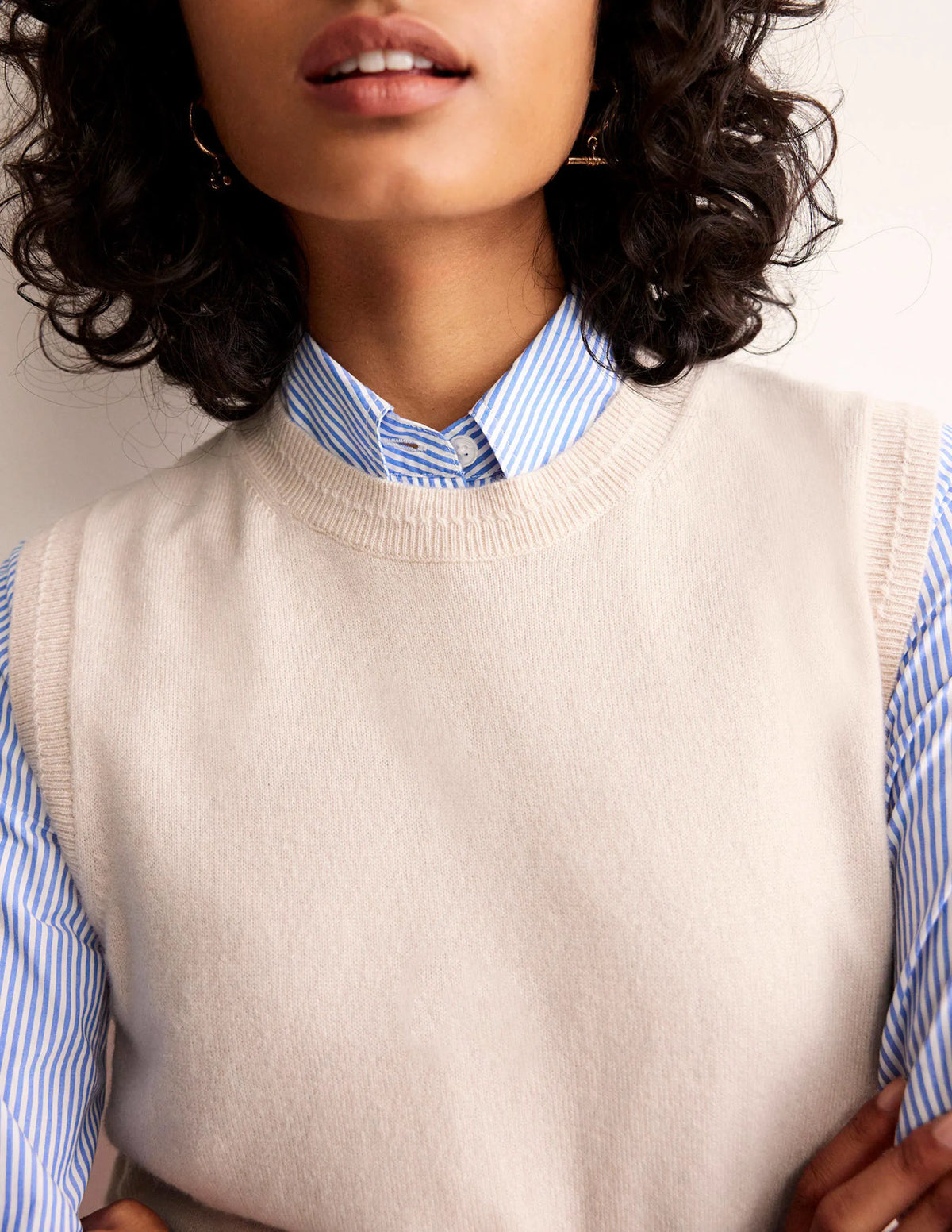 Eva Cashmere Vest-Rope