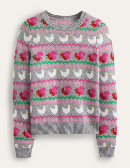 Edie Fair Isle Sweater-Nature Lover