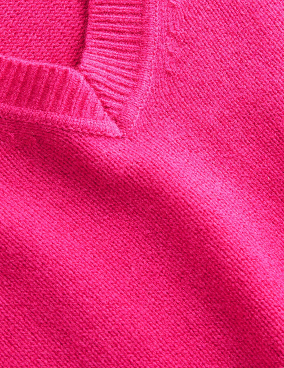 Olivia Merino Vest-Vibrant Pink