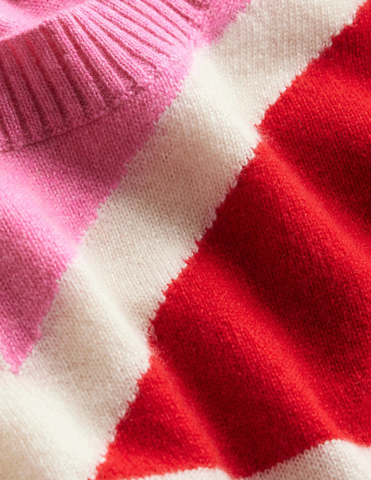 Lydia Cashmere Jumper-Cherry Blossom Melange