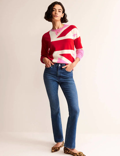 Lydia Cashmere Jumper-Cherry Blossom Melange